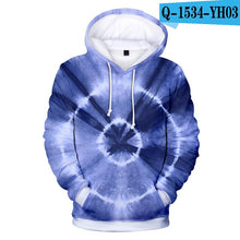 Load image into Gallery viewer, Men/Women Colorful Tie Dye Hoodies Sweatshirt Casual Magic Swirl Pattern 3D Sweat Tops Crewneck Hoondie Autumn Winter Polluvers
