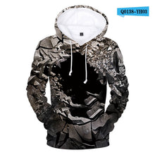 Load image into Gallery viewer, Men/Women Colorful Tie Dye Hoodies Sweatshirt Casual Magic Swirl Pattern 3D Sweat Tops Crewneck Hoondie Autumn Winter Polluvers