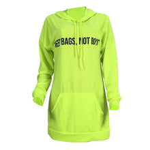 Load image into Gallery viewer, autumn new women hoodies hooded long sleeve funny letter expensive green pullovers sweatshirts tops