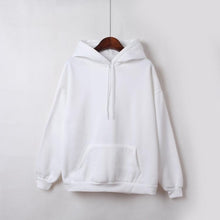 Load image into Gallery viewer, Yan Qing Huan New Fashion Solid Color Plus Velvet Padded Hooded Sweatshirt Top Long Sleeve Winter Warm Coat Women's Hoodies