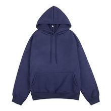 Load image into Gallery viewer, Yan Qing Huan New Fashion Solid Color Plus Velvet Padded Hooded Sweatshirt Top Long Sleeve Winter Warm Coat Women's Hoodies