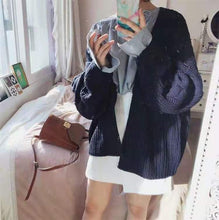 Load image into Gallery viewer, Women Open Front Cardigan Sweaters Winter Women Sweater Knitted Long Sleeve Knitwear Girls Casual Outerwear Femme Top