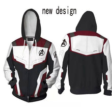 Load image into Gallery viewer, Cosplay Avengers Endgame Quantum Realm Sweatshirt Jacket Advanced Tech Costumes Avengers End Game Hood Superhero Hoodies Hoodie