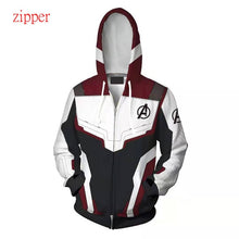 Load image into Gallery viewer, Cosplay Avengers Endgame Quantum Realm Sweatshirt Jacket Advanced Tech Costumes Avengers End Game Hood Superhero Hoodies Hoodie