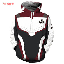 Load image into Gallery viewer, Cosplay Avengers Endgame Quantum Realm Sweatshirt Jacket Advanced Tech Costumes Avengers End Game Hood Superhero Hoodies Hoodie