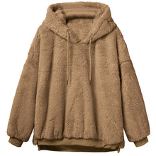 Load image into Gallery viewer, 2019 Women Hoodies Sweatshirts Winter Warm Hooded Tops Loose Soft Cute Coat Harajuku Ladies Basic Kawaii Pullover Sweatshirts