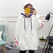 Load image into Gallery viewer, 2018 New Korean Hoodies Women Casual Loose Womens Hooded Sweatshirts Plus Velvet Thicken Oversized Top Autumn Winter Russian Hot