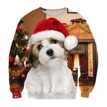Load image into Gallery viewer, Alisister Ugly Christmas Sweater Santa Claus Print Loose Hoodie Men Women Pullover Christmas Novelty Autumn Winter Top Clothing