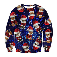 Load image into Gallery viewer, Alisister Ugly Christmas Sweater Santa Claus Print Loose Hoodie Men Women Pullover Christmas Novelty Autumn Winter Top Clothing