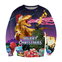 Load image into Gallery viewer, Alisister Ugly Christmas Sweater Santa Claus Print Loose Hoodie Men Women Pullover Christmas Novelty Autumn Winter Top Clothing
