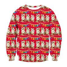 Load image into Gallery viewer, Alisister Ugly Christmas Sweater Santa Claus Print Loose Hoodie Men Women Pullover Christmas Novelty Autumn Winter Top Clothing