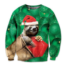 Load image into Gallery viewer, Alisister Ugly Christmas Sweater Santa Claus Print Loose Hoodie Men Women Pullover Christmas Novelty Autumn Winter Top Clothing