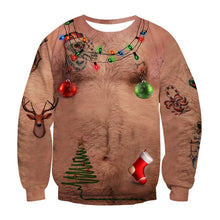 Load image into Gallery viewer, Alisister Ugly Christmas Sweater Santa Claus Print Loose Hoodie Men Women Pullover Christmas Novelty Autumn Winter Top Clothing