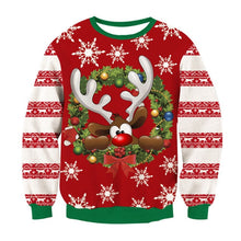 Load image into Gallery viewer, Alisister Ugly Christmas Sweater Santa Claus Print Loose Hoodie Men Women Pullover Christmas Novelty Autumn Winter Top Clothing