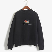 Load image into Gallery viewer, Women Hoodies 2019 Autumn Winter Sweatshirts Cartoon Kawaii Sushi Japanese Print Fleece Loose Moletom Feminino Harajuku Pullover